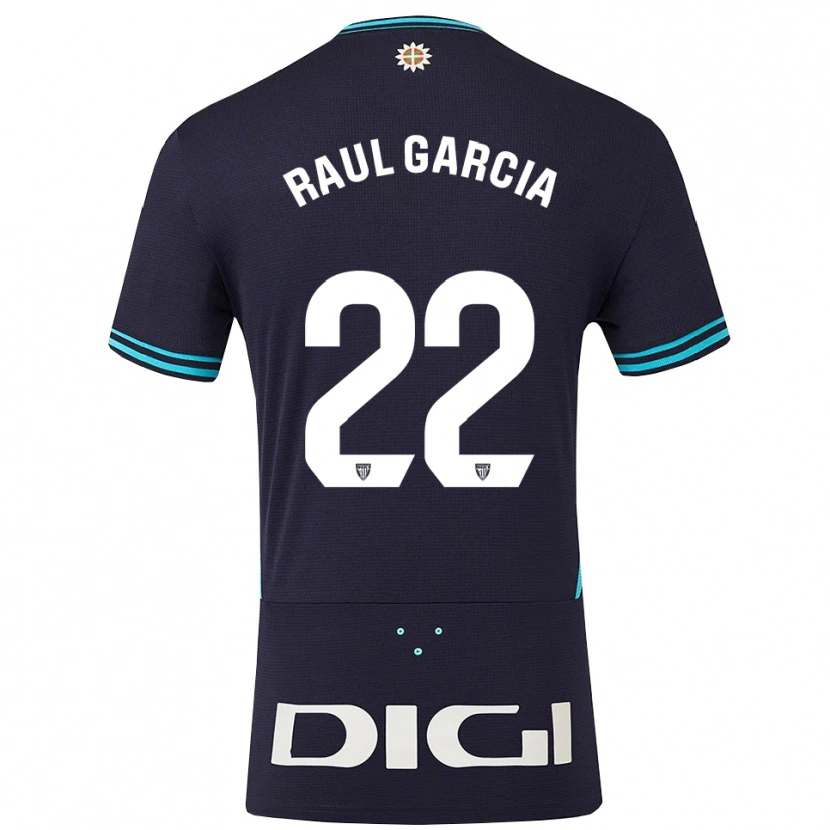 Danxen Kinder Raul Garcia #22 Marine Himmelblau Auswärtstrikot Trikot 2025/26 T-Shirt Schweiz