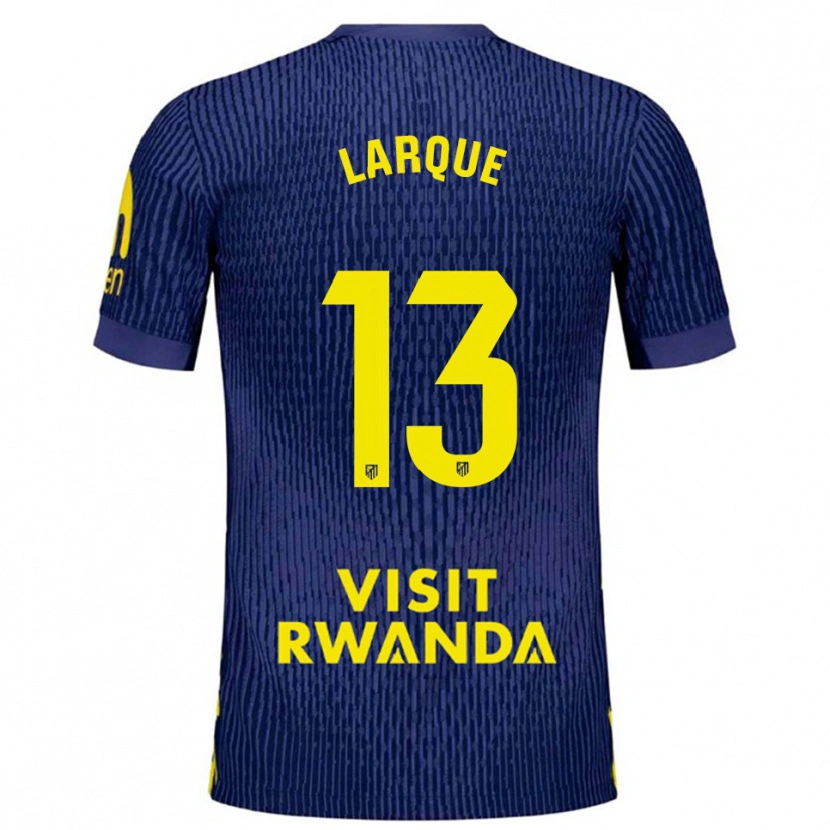 Danxen Kinder Patricia Larqué #13 Marine Gelb Auswärtstrikot Trikot 2025/26 T-Shirt Schweiz