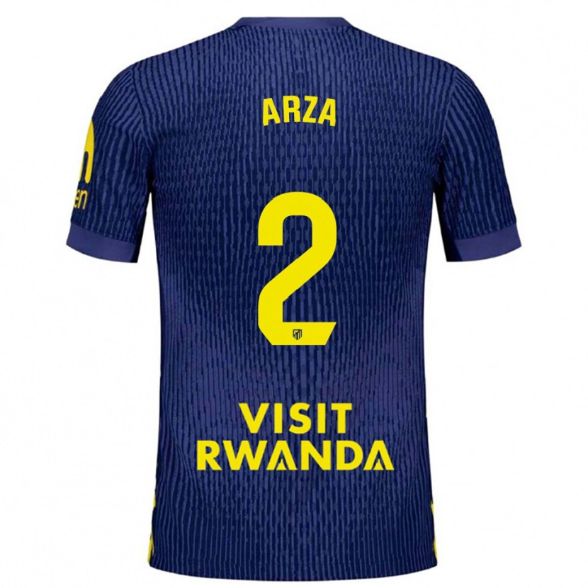 Danxen Kinder David Arza #2 Marine Gelb Auswärtstrikot Trikot 2025/26 T-Shirt Schweiz