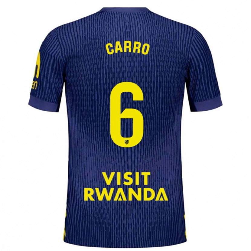 Danxen Kinder Mikel Carro #6 Marine Gelb Auswärtstrikot Trikot 2025/26 T-Shirt Schweiz