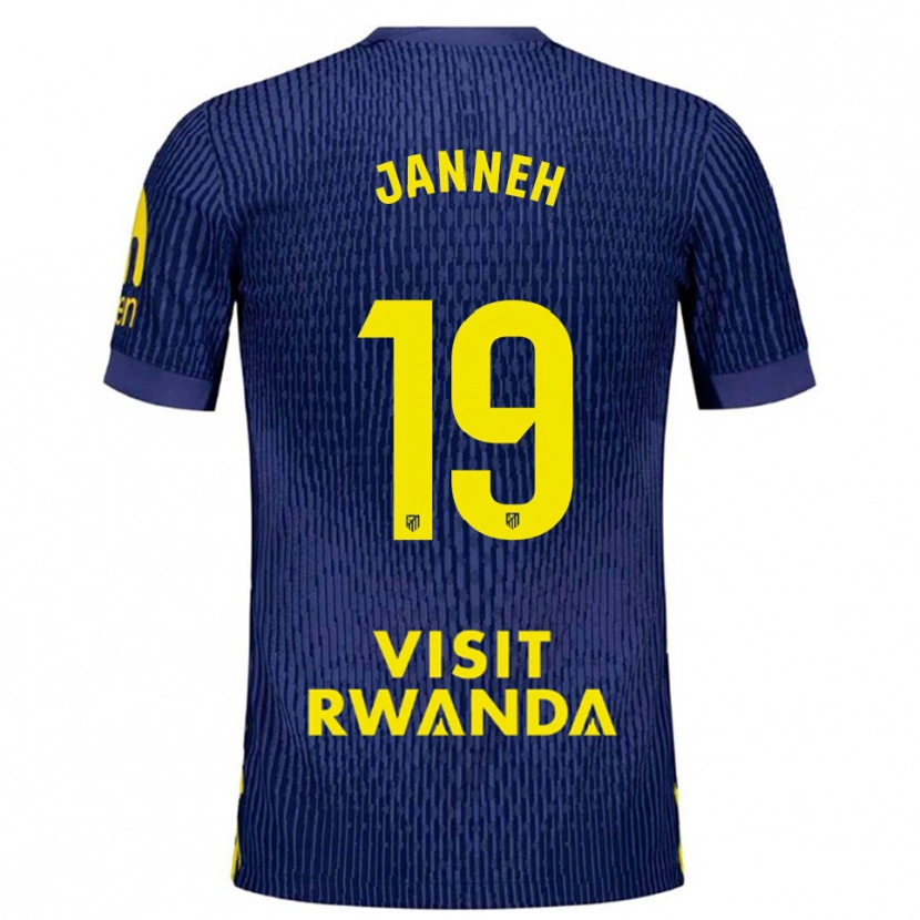 Danxen Kinder Omar Janneh #19 Marine Gelb Auswärtstrikot Trikot 2025/26 T-Shirt Schweiz