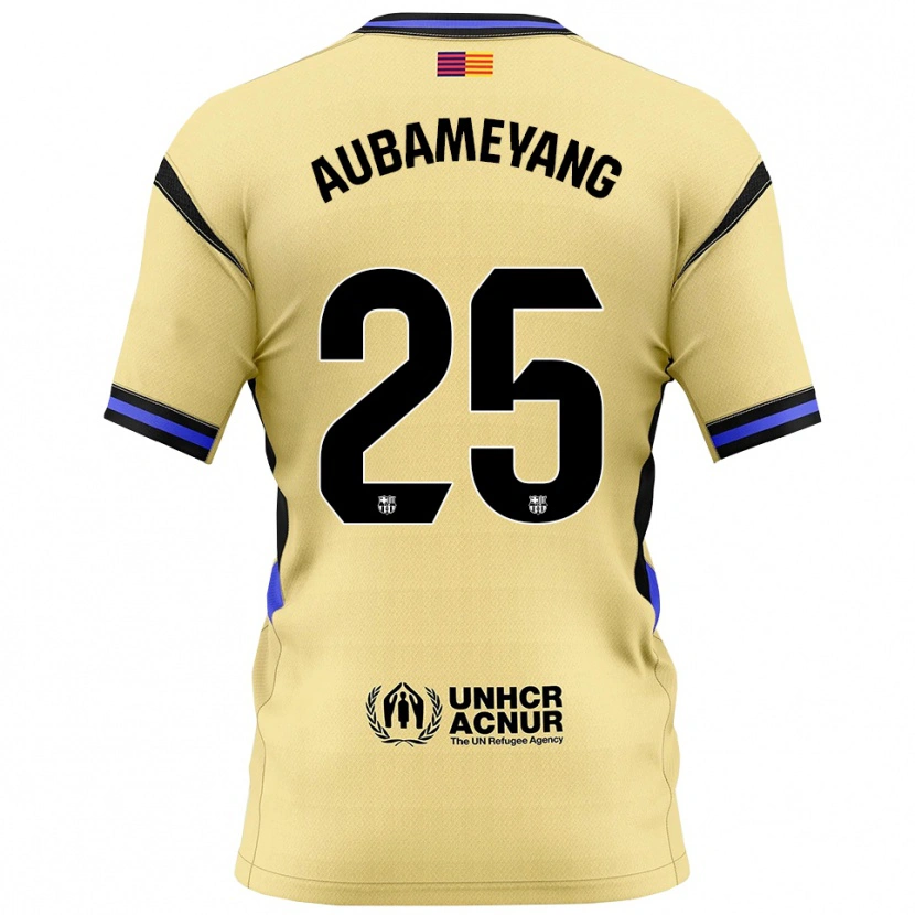 Danxen Kinder Pierre Emerick Aubameyang #25 Gelb Schwarz Auswärtstrikot Trikot 2025/26 T-Shirt Schweiz