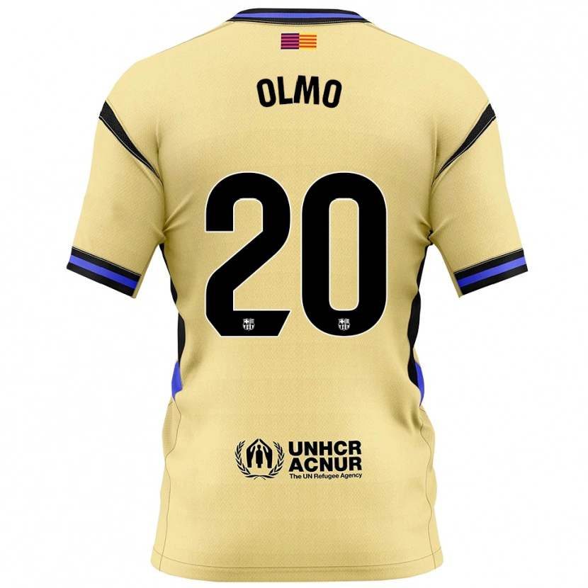 Danxen Kinder Dani Olmo #20 Gelb Schwarz Auswärtstrikot Trikot 2025/26 T-Shirt Schweiz