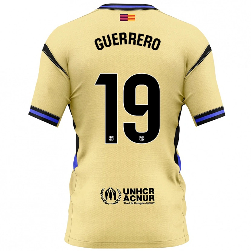 Danxen Kinder Adrián Guerrero #19 Gelb Schwarz Auswärtstrikot Trikot 2025/26 T-Shirt Schweiz