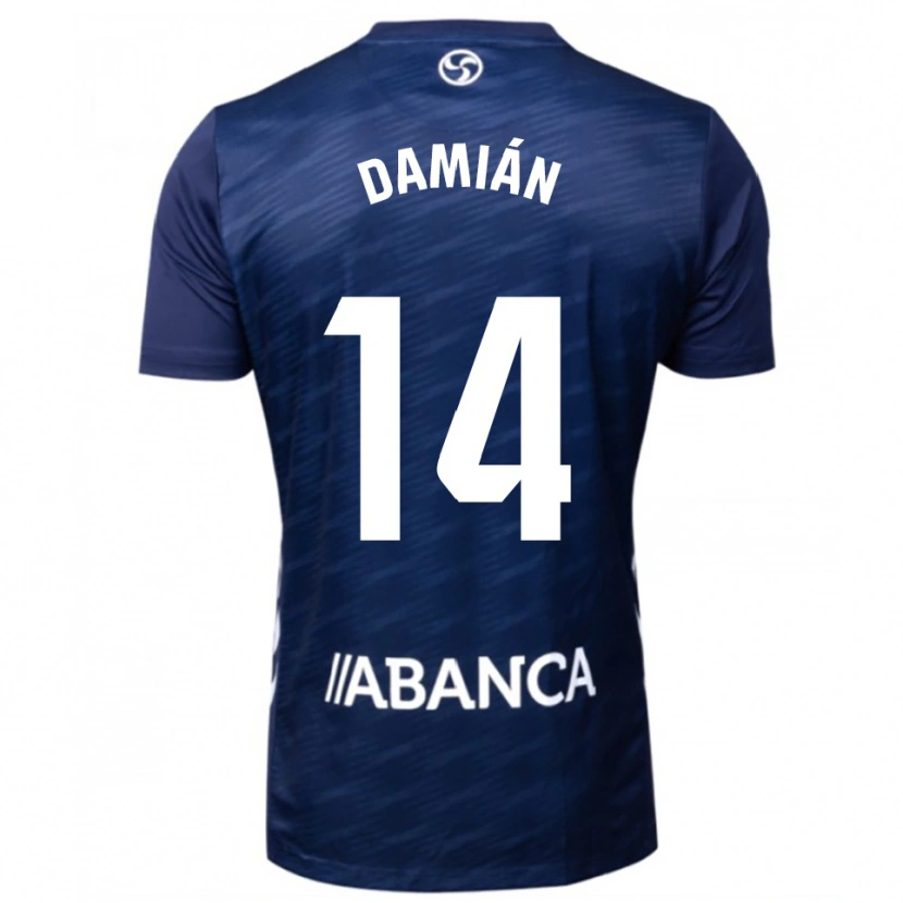Danxen Kinder Damián Rodríguez #14 Marine Weiß Auswärtstrikot Trikot 2025/26 T-Shirt Schweiz