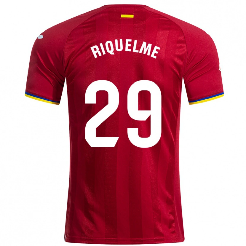 Danxen Kinder Adrián Riquelme #29 Rot Gelb Blau Auswärtstrikot Trikot 2025/26 T-Shirt Schweiz