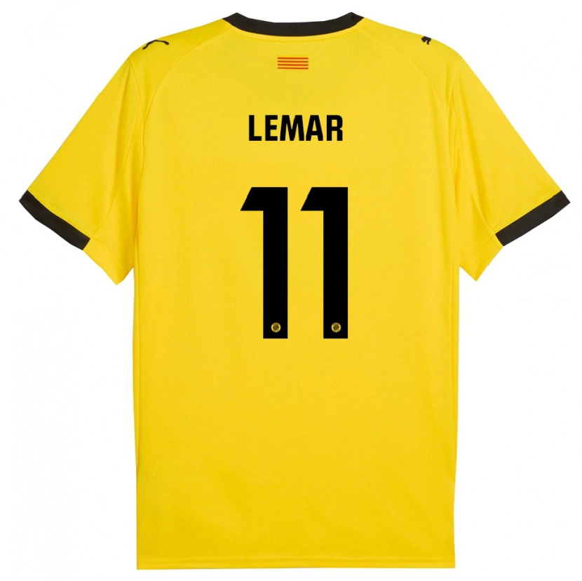 Danxen Kinder Thomas Lemar #11 Gelb Schwarz Auswärtstrikot Trikot 2025/26 T-Shirt Schweiz