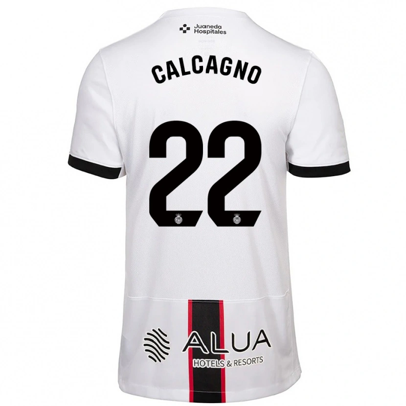 Danxen Kinder Bruno Calcagno #22 Weiß Schwarz Auswärtstrikot Trikot 2025/26 T-Shirt Schweiz
