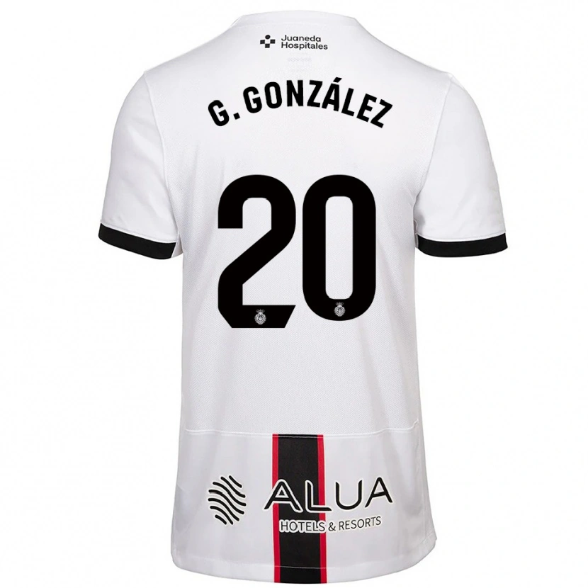 Danxen Kinder Giovanni González #20 Weiß Schwarz Auswärtstrikot Trikot 2025/26 T-Shirt Schweiz