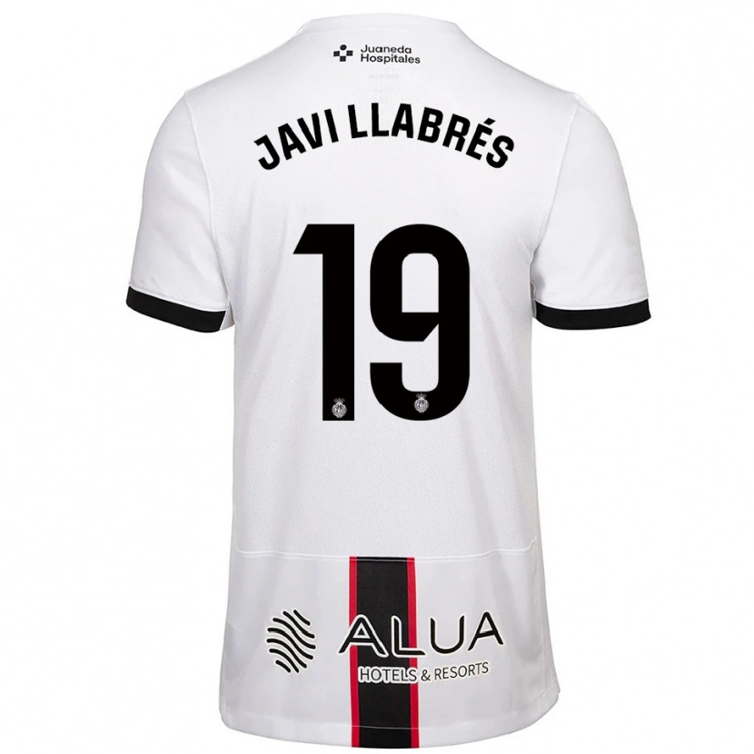 Danxen Kinder Javi Llabrés #19 Weiß Schwarz Auswärtstrikot Trikot 2025/26 T-Shirt Schweiz