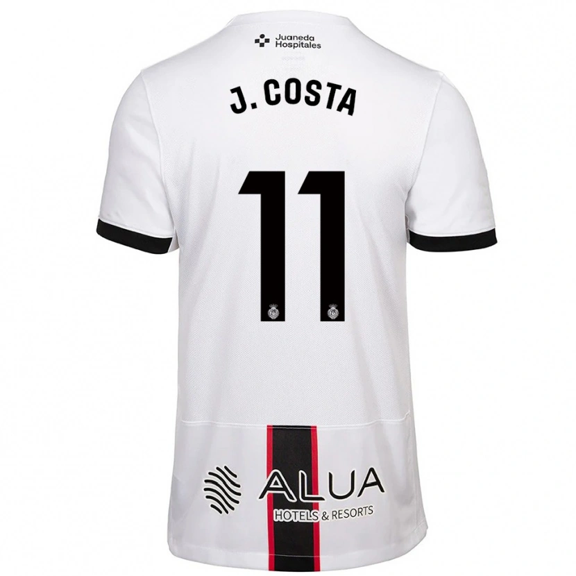 Danxen Kinder Jaume Costa #11 Weiß Schwarz Auswärtstrikot Trikot 2025/26 T-Shirt Schweiz