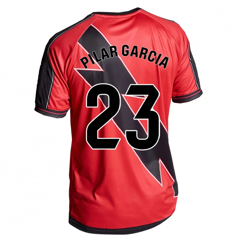 Danxen Kinder María Pilar García Villalba #23 Rot Schwarz Auswärtstrikot Trikot 2025/26 T-Shirt Schweiz