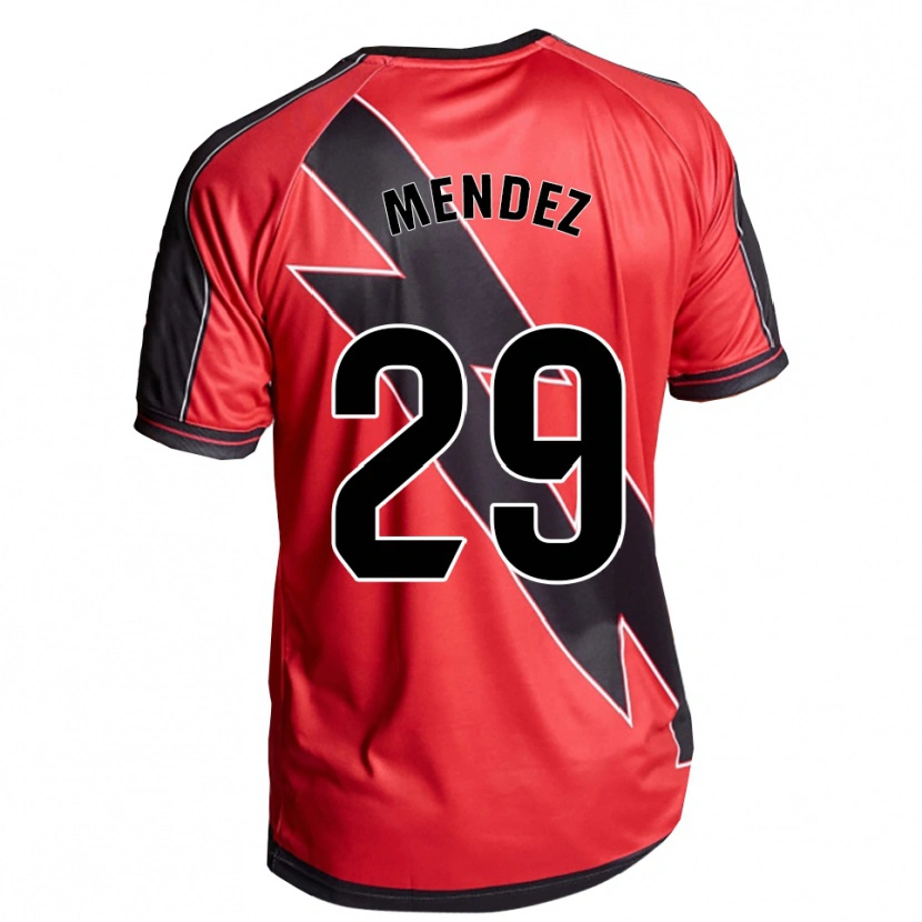Danxen Kinder Diego Méndez #29 Rot Schwarz Auswärtstrikot Trikot 2025/26 T-Shirt Schweiz