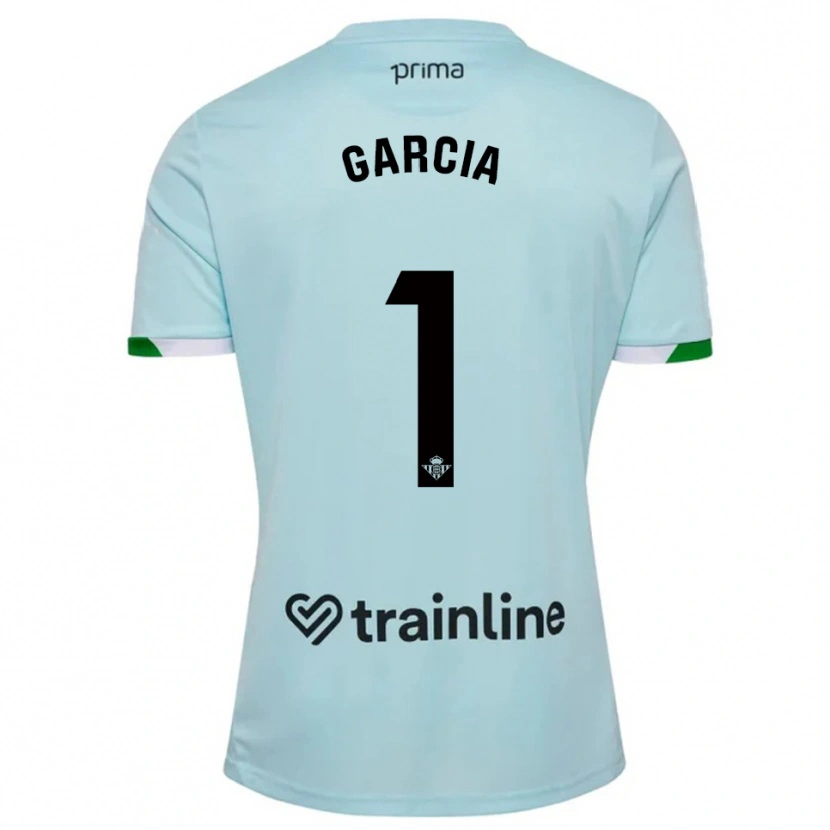 Danxen Kinder Germán García #1 Himmelblau Grün Auswärtstrikot Trikot 2025/26 T-Shirt Schweiz