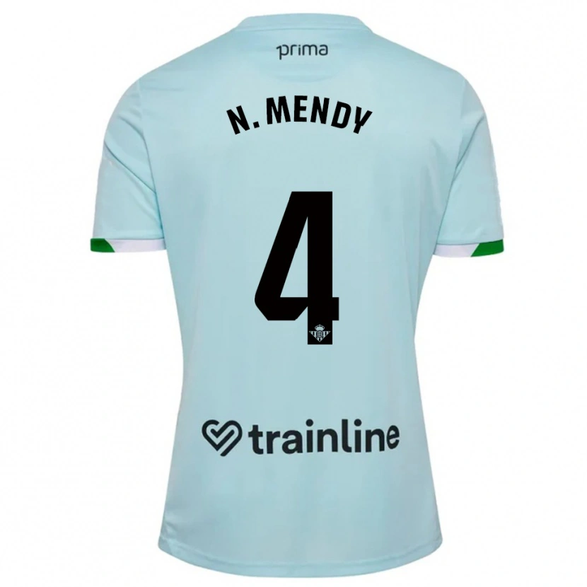 Danxen Kinder Nobel Mendy #4 Himmelblau Grün Auswärtstrikot Trikot 2025/26 T-Shirt Schweiz