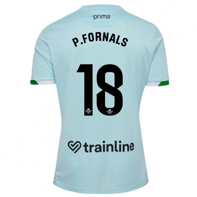 Danxen Kinder Pablo Fornals #18 Himmelblau Grün Auswärtstrikot Trikot 2025/26 T-Shirt Schweiz
