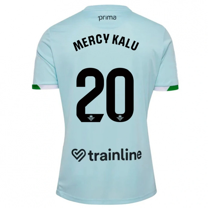 Danxen Kinder Chinyere Mercy Kalu #20 Himmelblau Grün Auswärtstrikot Trikot 2025/26 T-Shirt Schweiz