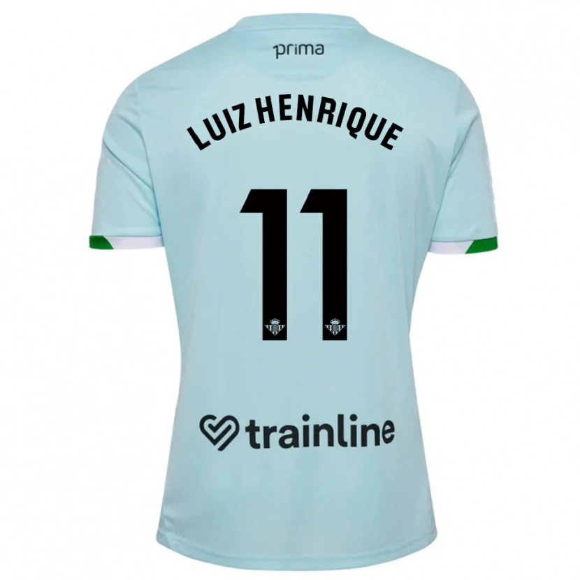 Danxen Kinder Luiz Henrique #11 Himmelblau Grün Auswärtstrikot Trikot 2025/26 T-Shirt Schweiz