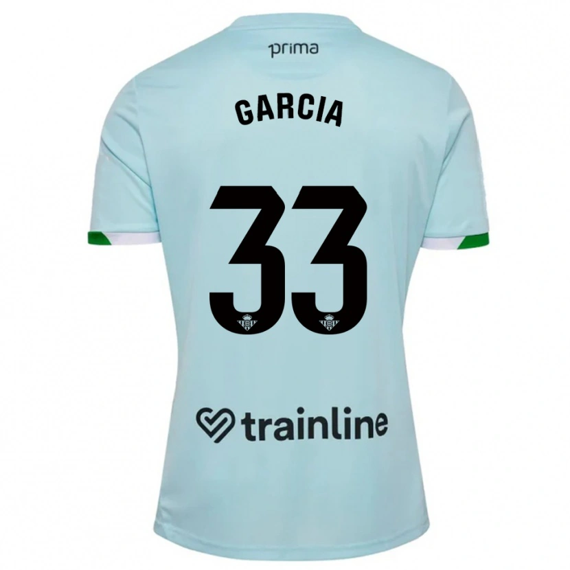 Danxen Kinder Pablo García #33 Himmelblau Grün Auswärtstrikot Trikot 2025/26 T-Shirt Schweiz