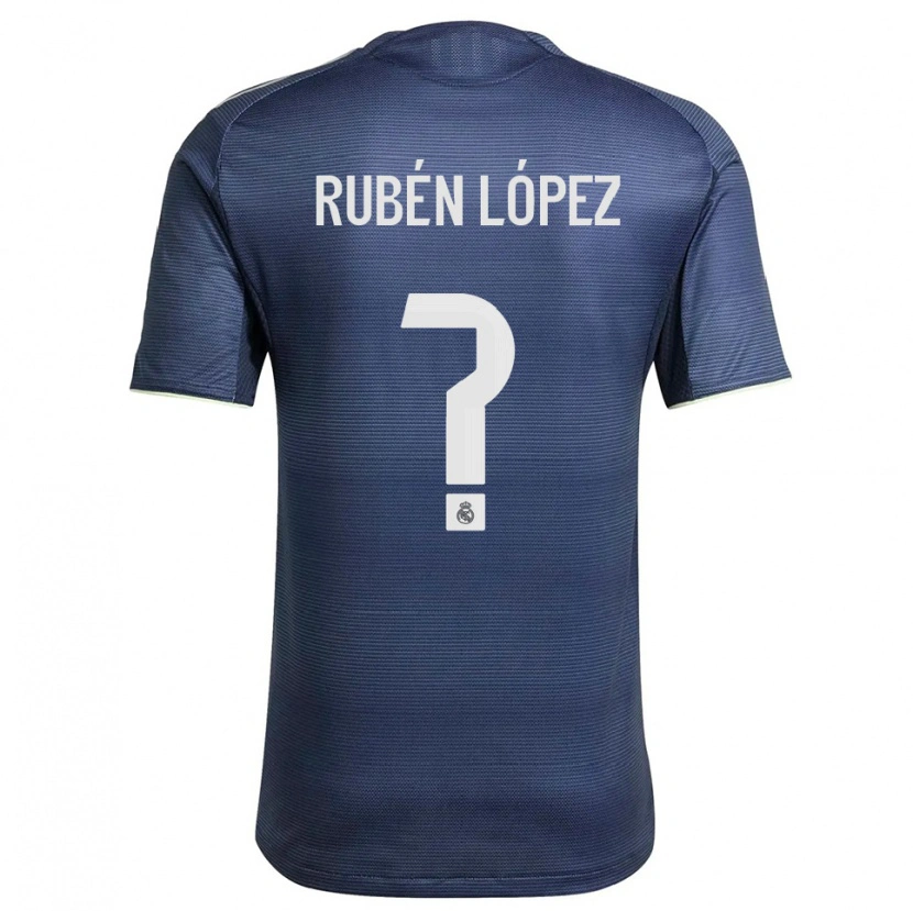 Danxen Kinder Rubén López #0 Marine Silber Auswärtstrikot Trikot 2025/26 T-Shirt Schweiz