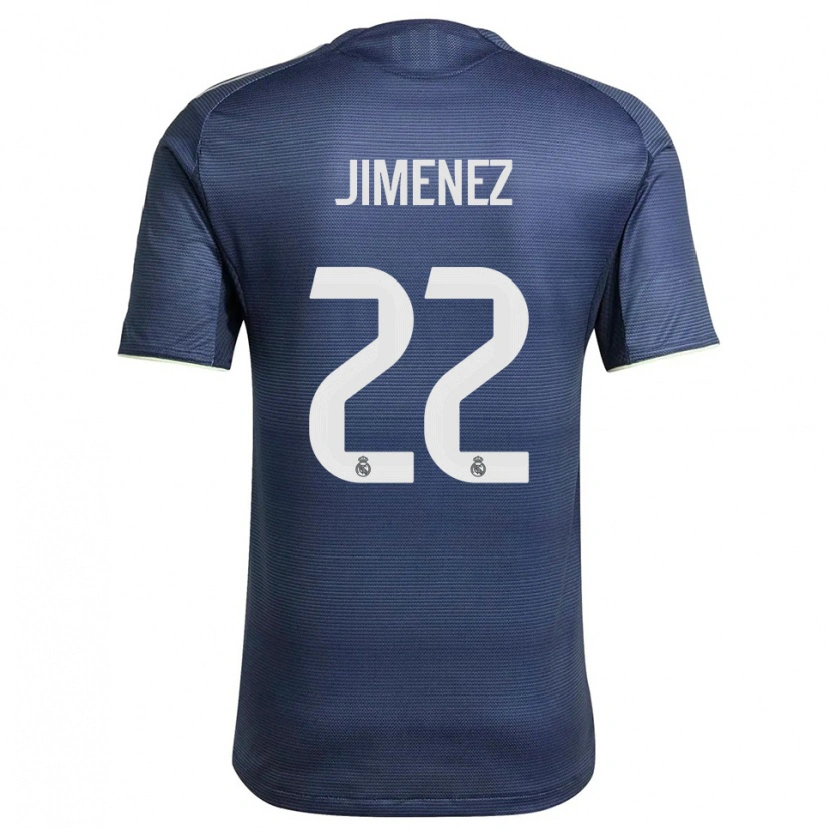 Danxen Kinder David Jiménez #22 Marine Silber Auswärtstrikot Trikot 2025/26 T-Shirt Schweiz