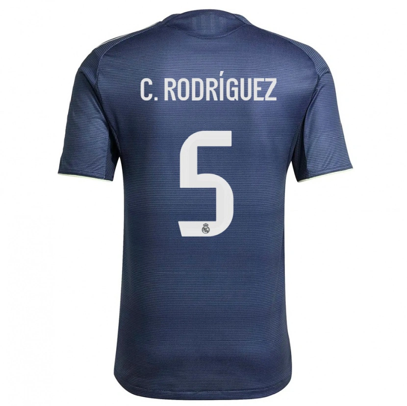 Danxen Kinder Carlos Rodríguez #5 Marine Silber Auswärtstrikot Trikot 2025/26 T-Shirt Schweiz