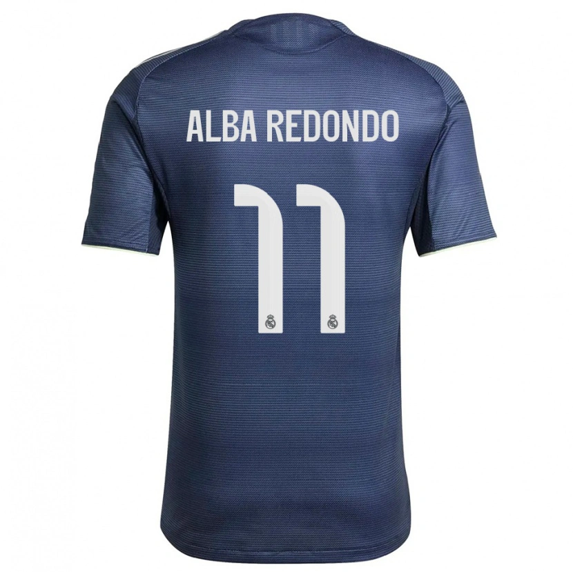 Danxen Kinder Alba Redondo #11 Marine Silber Auswärtstrikot Trikot 2025/26 T-Shirt Schweiz