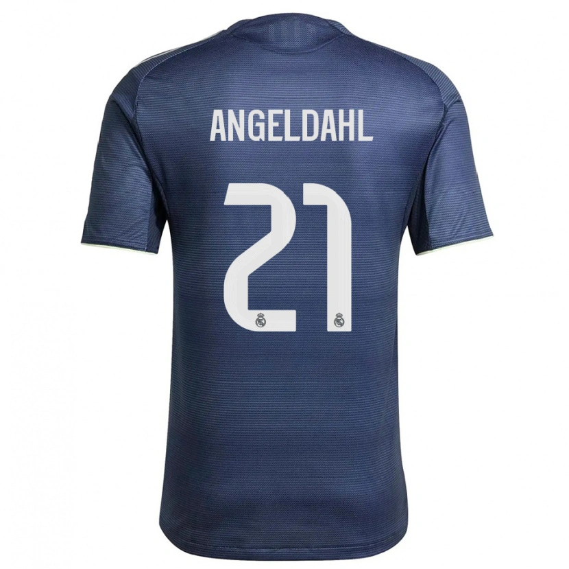 Danxen Kinder Filippa Angeldahl #21 Marine Silber Auswärtstrikot Trikot 2025/26 T-Shirt Schweiz
