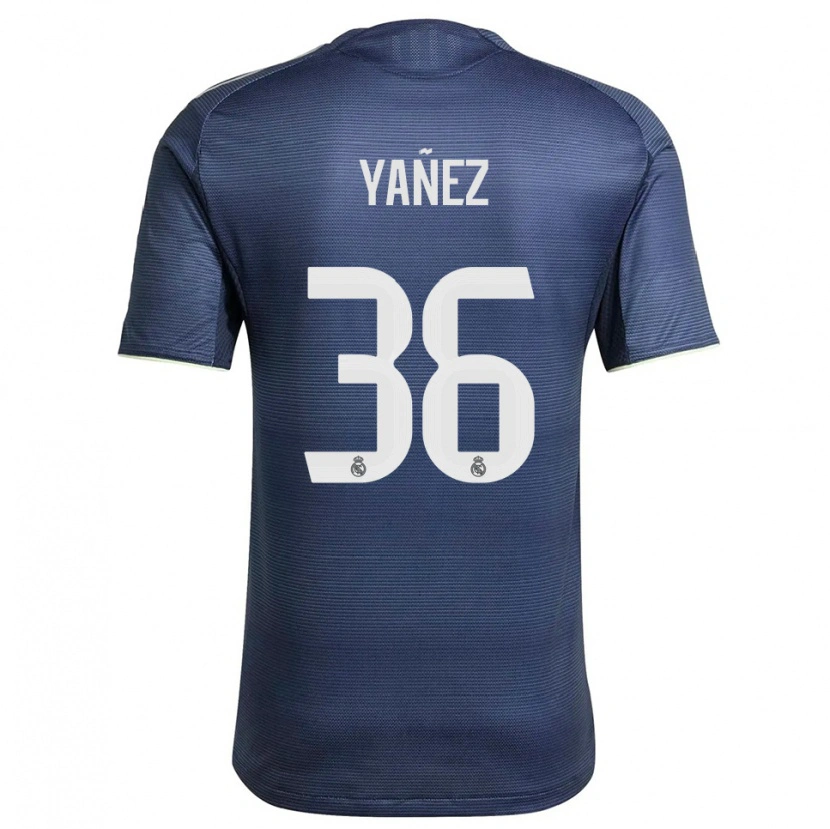 Danxen Kinder Daniel Yáñez #36 Marine Silber Auswärtstrikot Trikot 2025/26 T-Shirt Schweiz