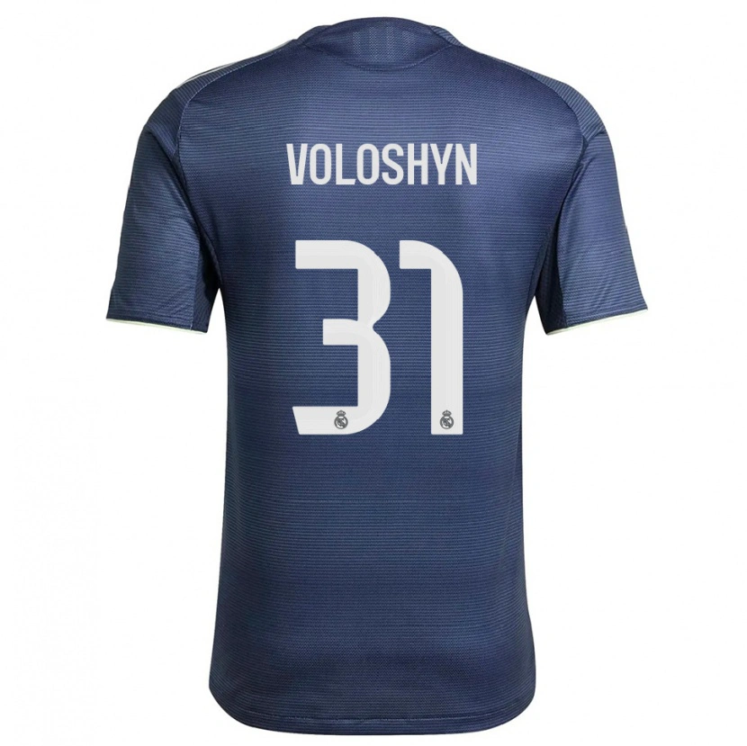 Danxen Kinder Ilya Voloshyn #31 Marine Silber Auswärtstrikot Trikot 2025/26 T-Shirt Schweiz