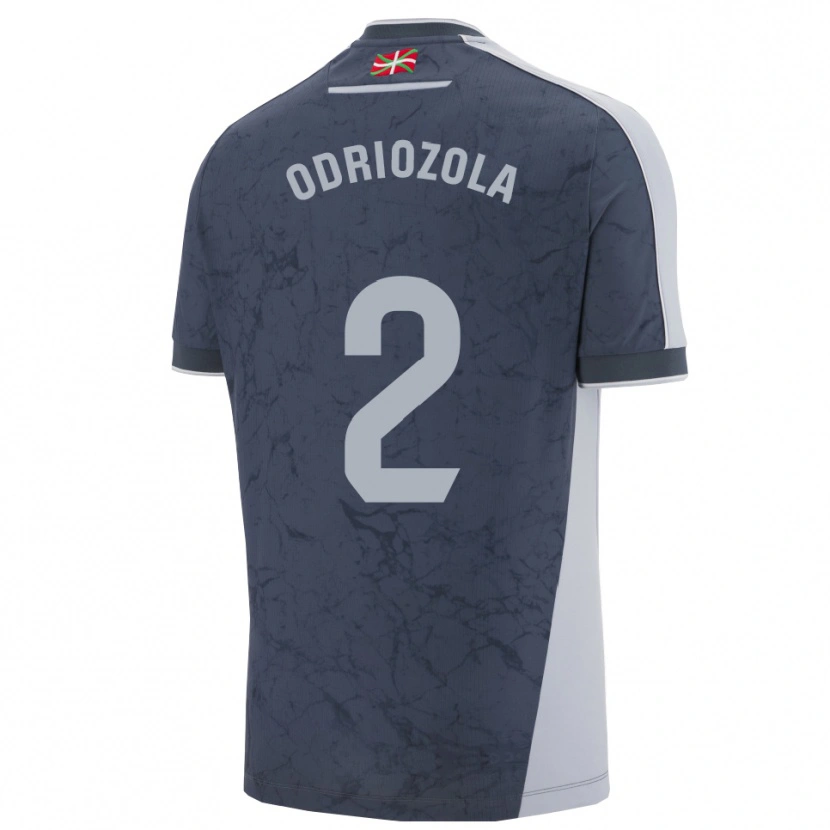 Danxen Kinder Álvaro Odriozola #2 Dunkelblau Weiß Auswärtstrikot Trikot 2025/26 T-Shirt Schweiz