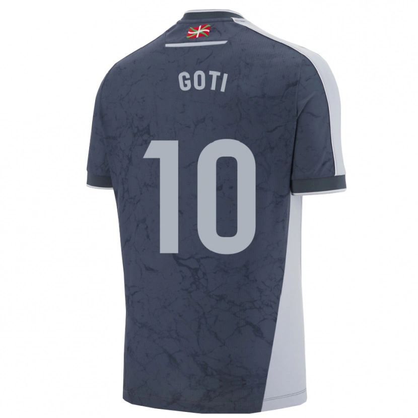Danxen Kinder Mikel Goti #10 Dunkelblau Weiß Auswärtstrikot Trikot 2025/26 T-Shirt Schweiz