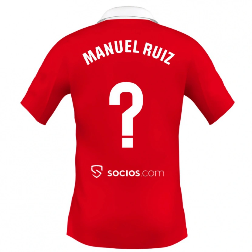 Danxen Kinder José Manuel Ruiz #0 Rot Weiß Grau Auswärtstrikot Trikot 2025/26 T-Shirt Schweiz