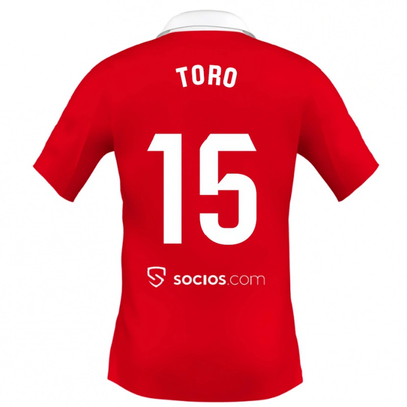 Danxen Kinder Juanan Toro #15 Rot Weiß Grau Auswärtstrikot Trikot 2025/26 T-Shirt Schweiz