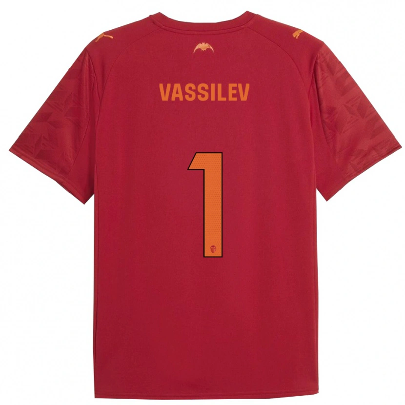 Danxen Kinder David Vassilev #1 Rot Orange Auswärtstrikot Trikot 2025/26 T-Shirt Schweiz