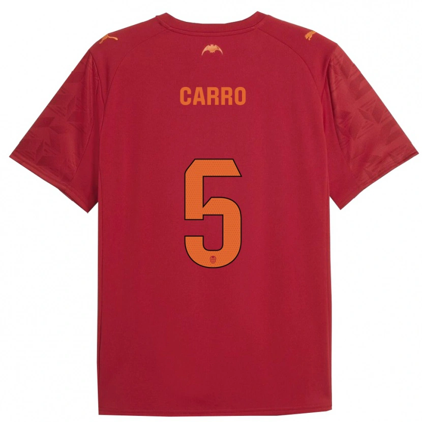 Danxen Kinder Marta Carro #5 Rot Orange Auswärtstrikot Trikot 2025/26 T-Shirt Schweiz