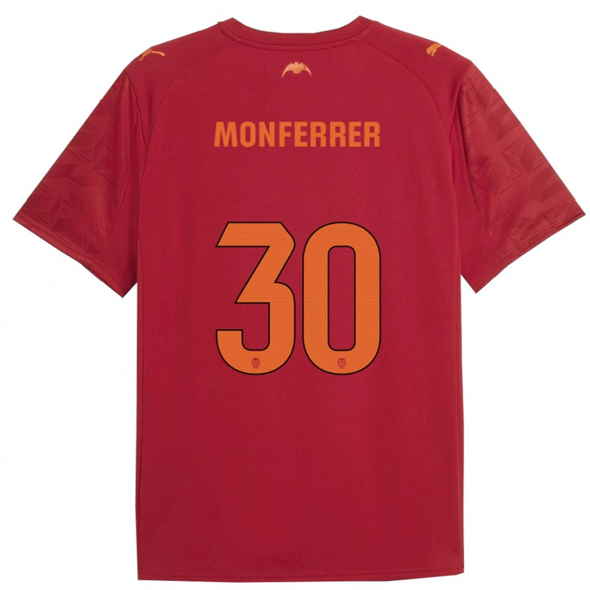 Danxen Kinder Miguel Monferrer #30 Rot Orange Auswärtstrikot Trikot 2025/26 T-Shirt Schweiz
