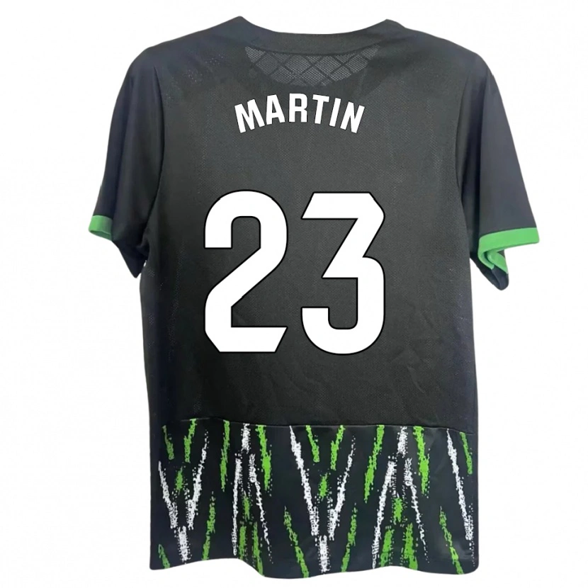 Danxen Kinder Carlos Martin #23 Schwarz Grün Auswärtstrikot Trikot 2025/26 T-Shirt Schweiz