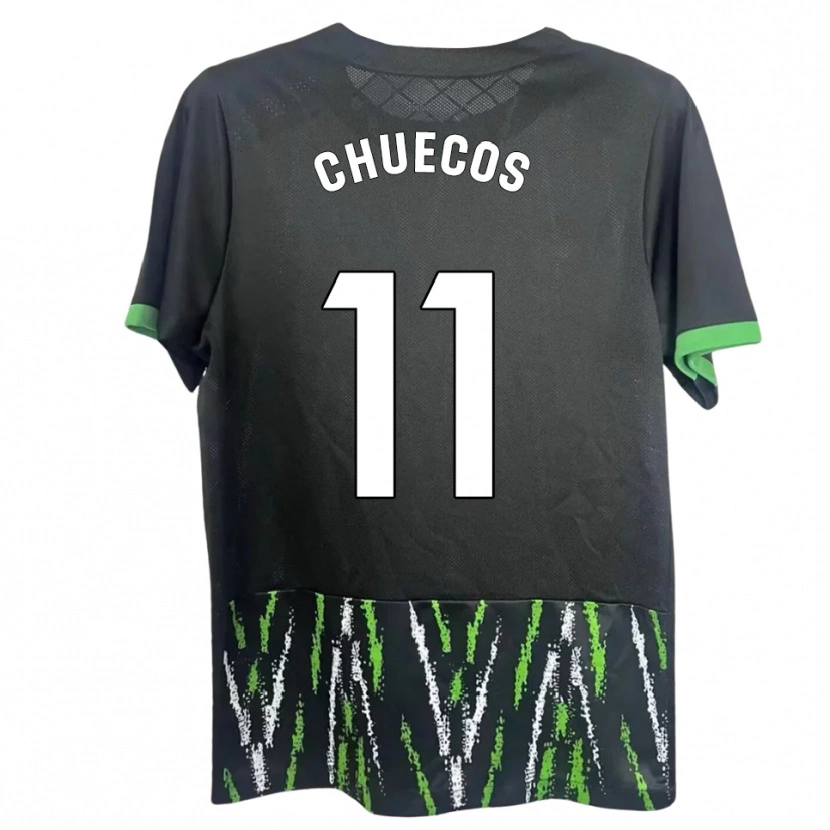 Danxen Kinder Dani Chuecos #11 Schwarz Grün Auswärtstrikot Trikot 2025/26 T-Shirt Schweiz