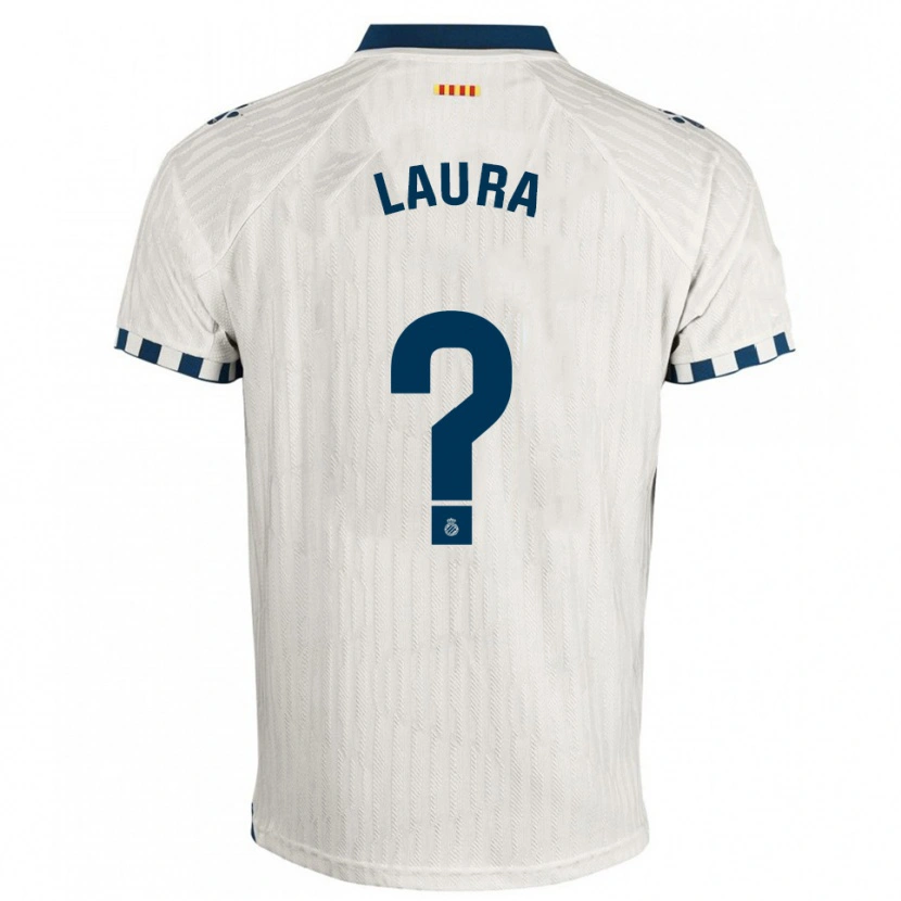 Danxen Kinder Laura Martínez González #0 Weiß Blau Auswärtstrikot Trikot 2025/26 T-Shirt Schweiz