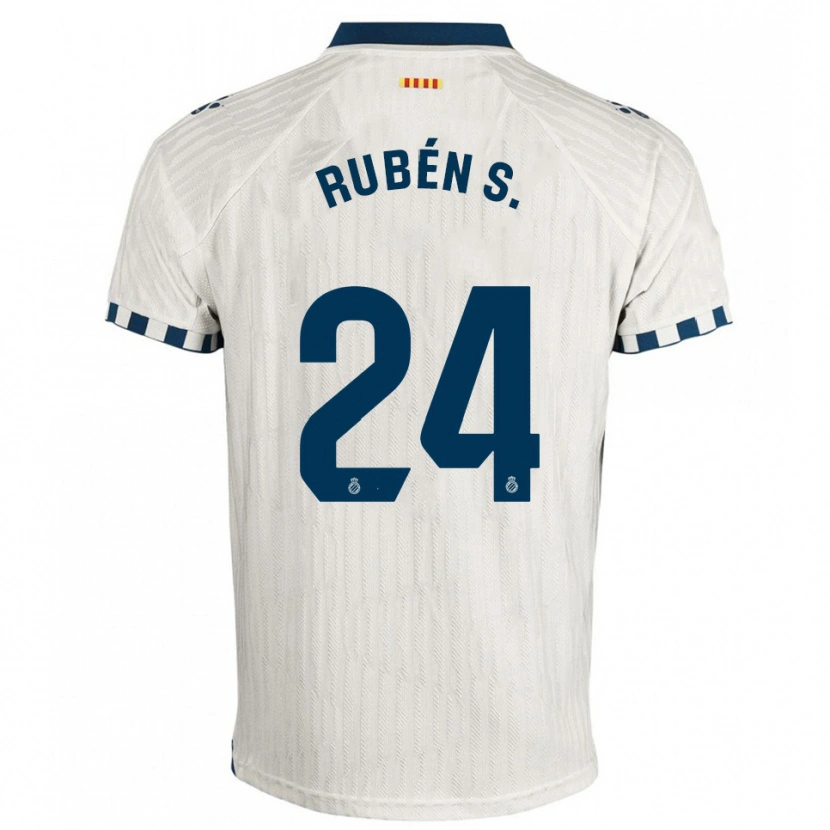 Danxen Kinder Rubén Sánchez #24 Weiß Blau Auswärtstrikot Trikot 2025/26 T-Shirt Schweiz