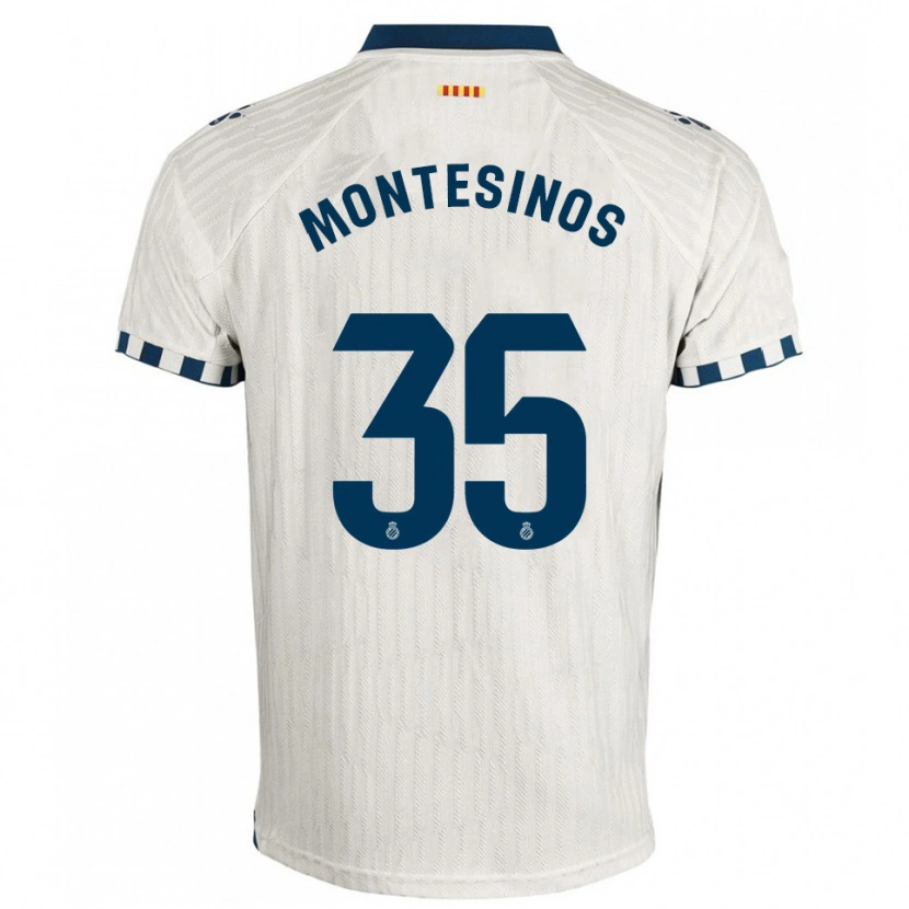 Danxen Kinder Pol Montesinos #35 Weiß Blau Auswärtstrikot Trikot 2025/26 T-Shirt Schweiz