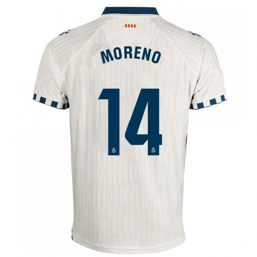 Danxen Kinder Jan Moreno #14 Weiß Blau Auswärtstrikot Trikot 2025/26 T-Shirt Schweiz
