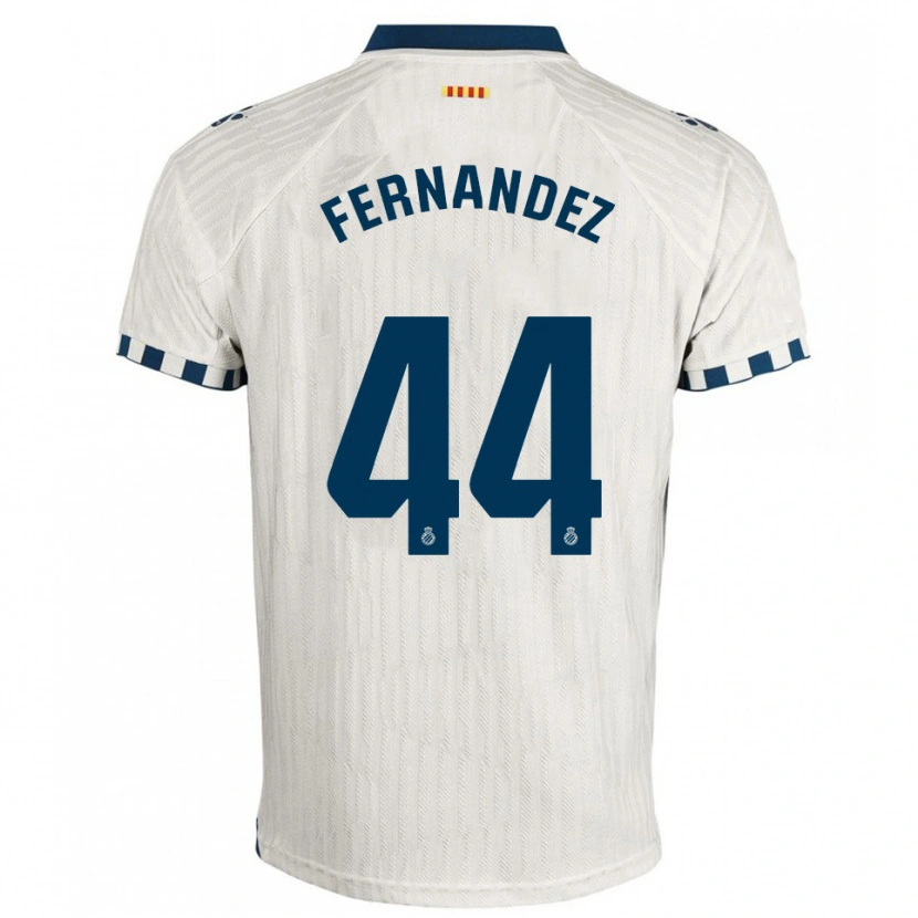 Danxen Kinder Marcos Fernández #44 Weiß Blau Auswärtstrikot Trikot 2025/26 T-Shirt Schweiz
