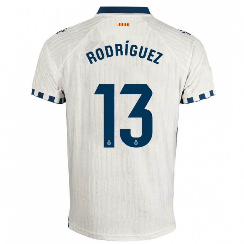 Danxen Kinder Joel Rodríguez #13 Weiß Blau Auswärtstrikot Trikot 2025/26 T-Shirt Schweiz