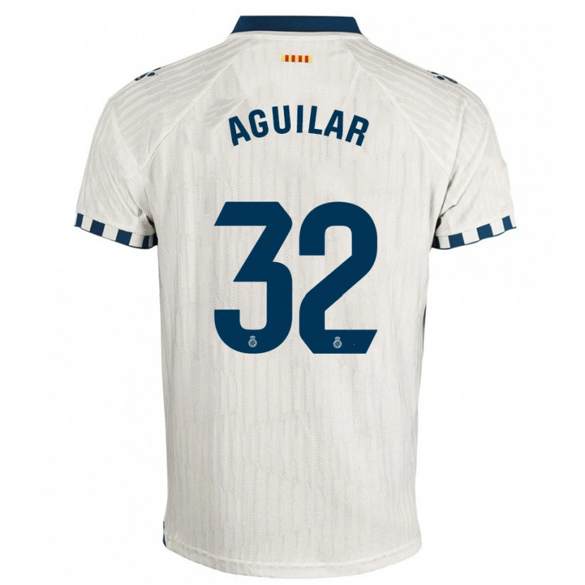 Danxen Kinder Rubén Aguilar #32 Weiß Blau Auswärtstrikot Trikot 2025/26 T-Shirt Schweiz