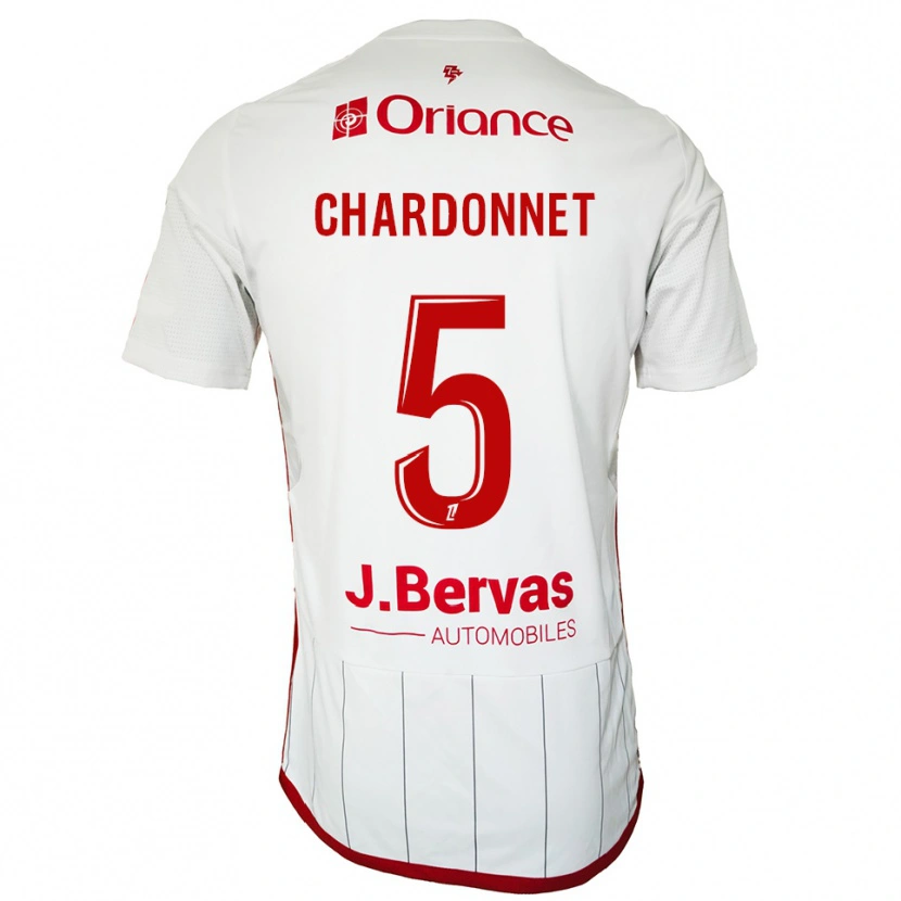 Danxen Kinder Brendan Chardonnet #5 Weiß Rot Auswärtstrikot Trikot 2025/26 T-Shirt Schweiz