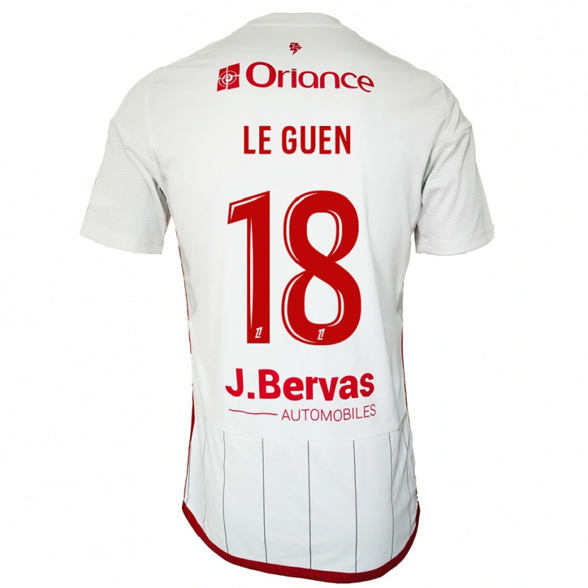 Danxen Kinder Raphaël Le Guen #18 Weiß Rot Auswärtstrikot Trikot 2025/26 T-Shirt Schweiz
