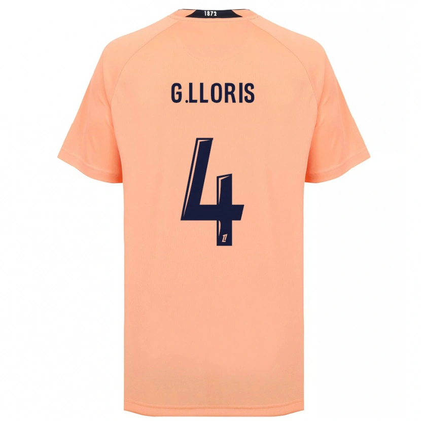 Danxen Kinder Gautier Lloris #4 Orange Marineblau Auswärtstrikot Trikot 2025/26 T-Shirt Schweiz