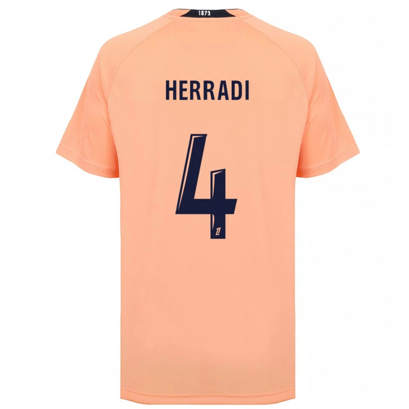 Danxen Kinder Zaid Herradi #4 Orange Marineblau Auswärtstrikot Trikot 2025/26 T-Shirt Schweiz